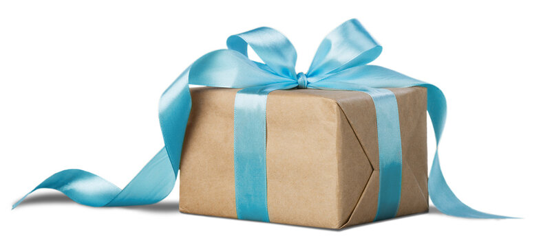 Gift box with a ribbon bow