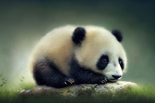 adorable baby little panda
