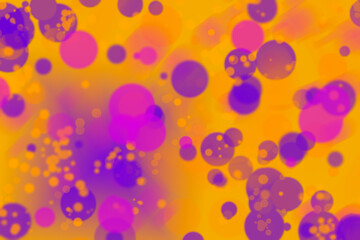 Plakat Orange-purple abstract background of circles