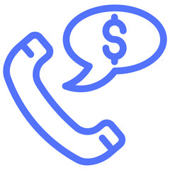 business call call phone call line icon