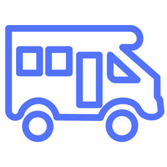 vehicule rv transport vehicule line icon