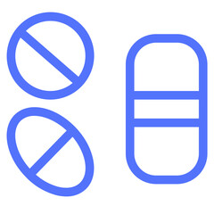 capsules drug pills _ line icon