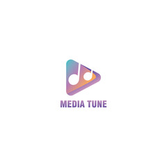 media tone logo design illustration vector