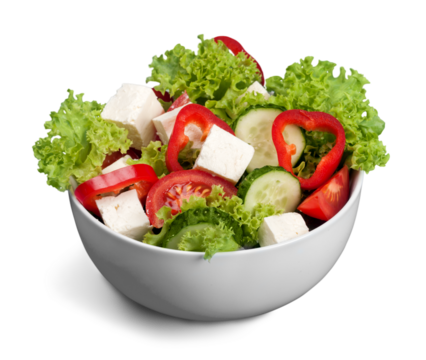 Diet meal. Vegetables salad in a bowl with weight scale