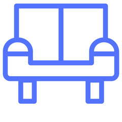 living room sofa sofa icon line icon