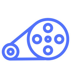 cinema film movie line icon