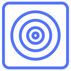 circles goal radar scan target line icon