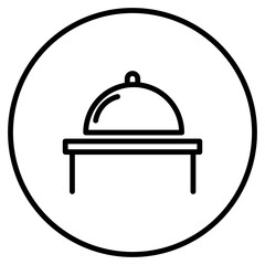 movable food cover icon
