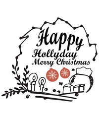 christmas card with christmas tree