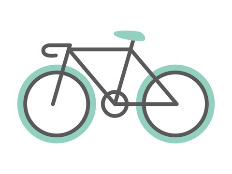 simple line illustration of bicycle