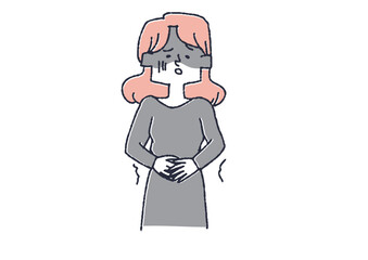 お腹が冷えている女性