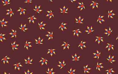 cannabis blossom in colorful hippie colors. seamless patterns