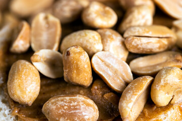 Peanut paste with roasted peanuts