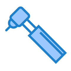 Dentail drill blue style icon