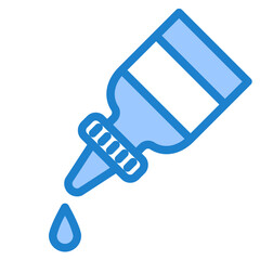 Eye drop blue style icon