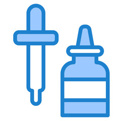 Eye dropper blue style icon