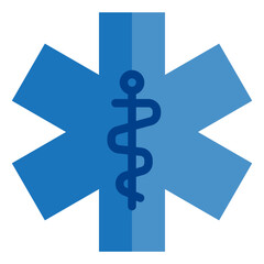 Hospital flat style icon