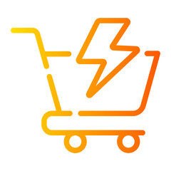 flash sale gradient icon