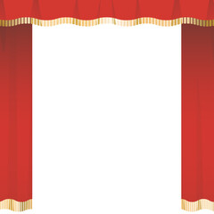 舞台幕　緞帳　舞台カーテン　PNG