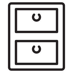 Drawers outline style icon