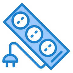 Circuit board blue style icon