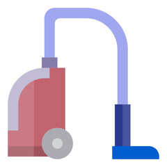 Vacuum cleaner flat style icon
