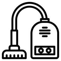 Vacuum outline style icon