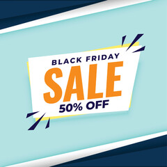 black friday 50% sale template for holiday shopping