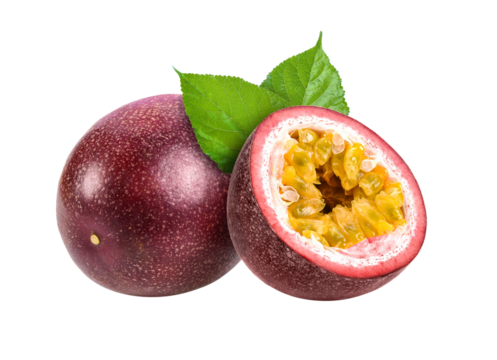 passionfruits isolated on transparent png