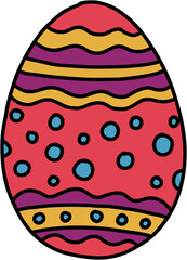 simplicity easter egg freehand drawing