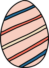 simplicity easter egg freehand drawing