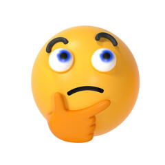 Thinking emoji. emoticon