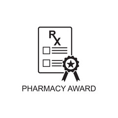 pharmacy award icon , medical icon