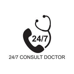 consult doctor icon , medical icon