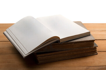 Open Book On Top Closed Books