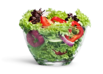 Foto op Plexiglas Fresh vegetable salad isolated on white © BillionPhotos.com