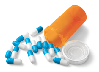 Pill Bottle with Capsules