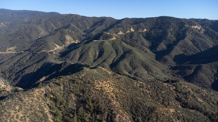 Fototapeta na wymiar Los Padres National Forest near Ojai, California