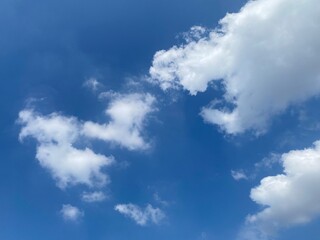 blue sky with clouds