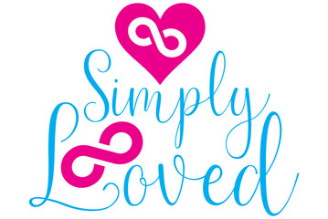 Simply Loved, Valentine SVG Design, Valentine Cut File, Valentine SVG, Valentine T-Shirt Design, Valentine Design, Valentine Bundle, Heart, Valentine Love