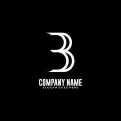 Obraz premium Modern initial BB logo letter simple and creative design concept