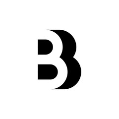 Modern initial BB logo letter simple and creative design concept