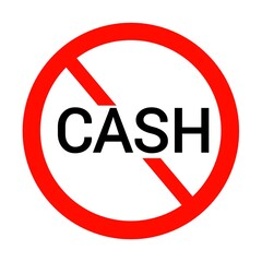 No cash sign icon 