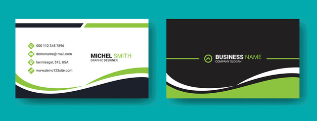 business card template. corporate visiting card template.
