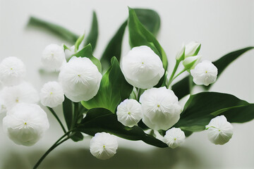 White rose flowers isolated on white background
