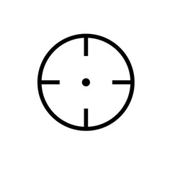 Circular target focus icon 
