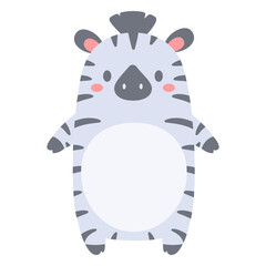 cute wild animal cartoon text frame for decorating schedule notebook