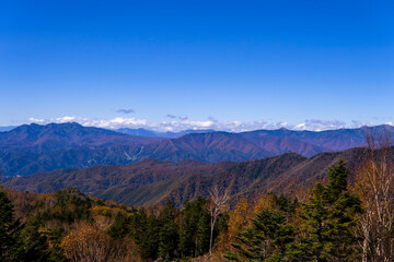 日光白根ロープウェイ山頂駅付近からの景色／【丸沼高原・日光国立公園】日本群馬県利根郡
