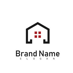 building logo real estate symbol design