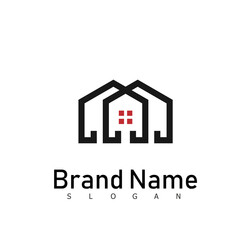 building logo real estate symbol design